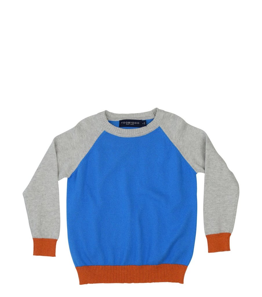 Toobydoo Cashmere Baseball Sweater