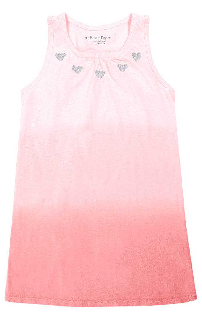 BAILEY BERRY Heart Necklace Ombre Dress