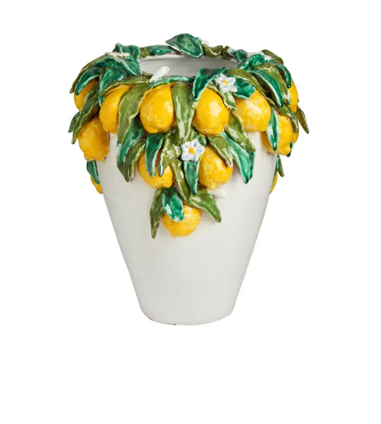 Vase With Lemons