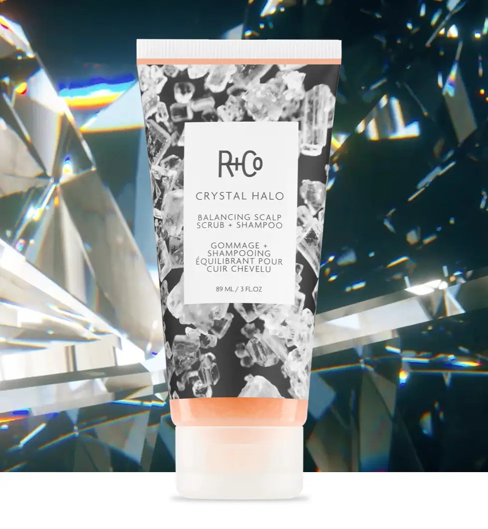 Exfoliant et shampoing équilibrant pour le cuir chevelu R+Co Crystal Halo