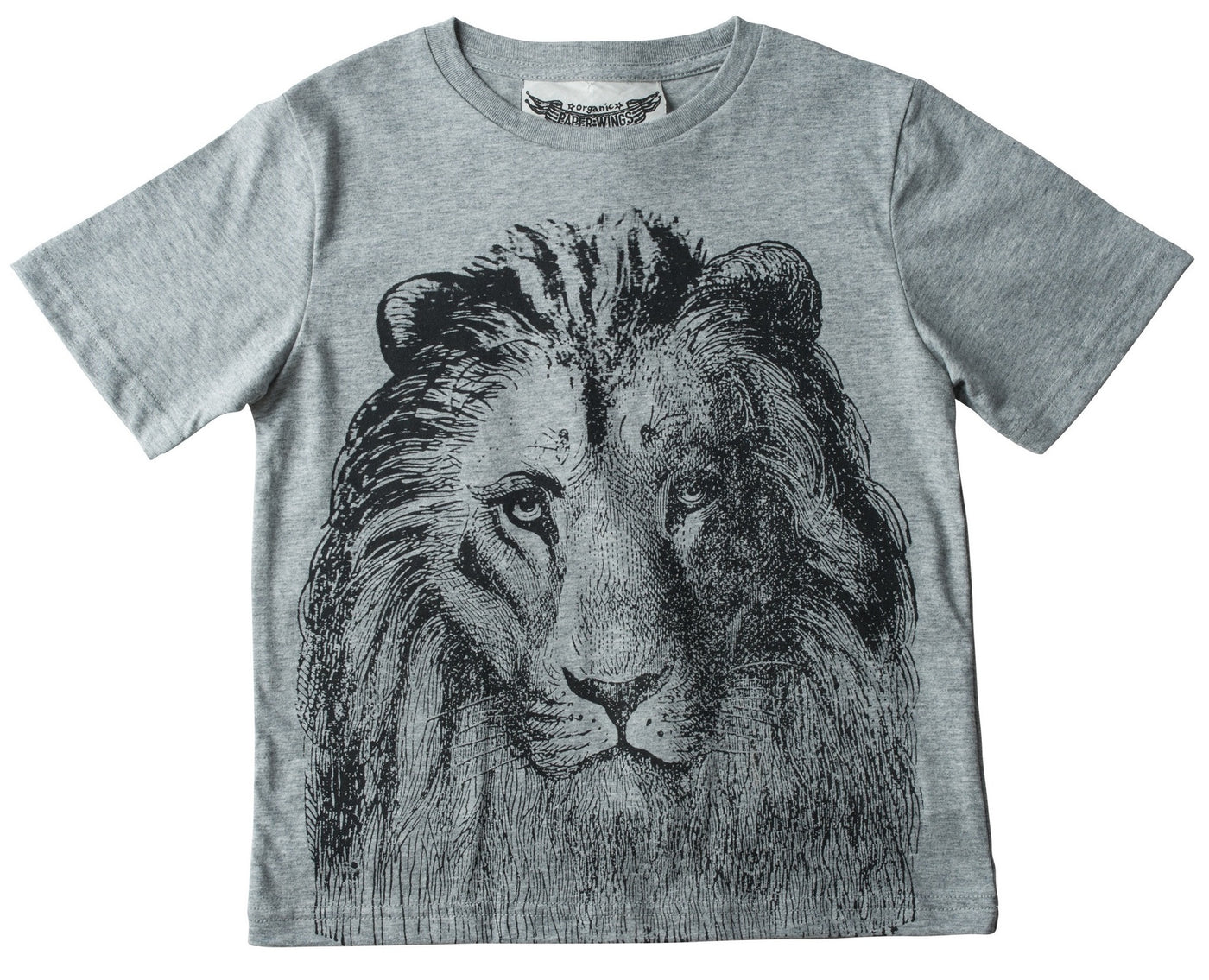 T-shirt graphique Lion Wings en papier
