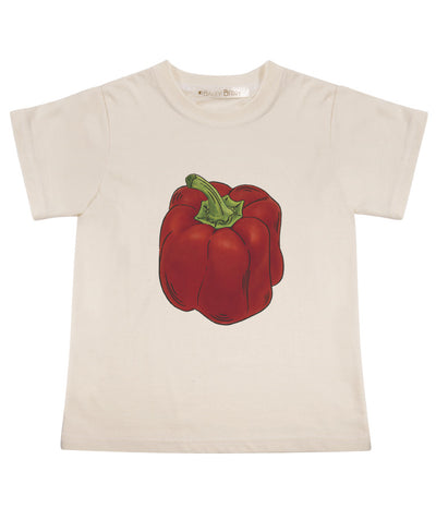 T-shirt en coton biologique pour enfants BAILEY BERRY Pepper