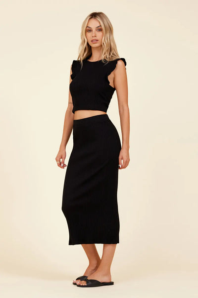 Slim Fit Midi Skirt