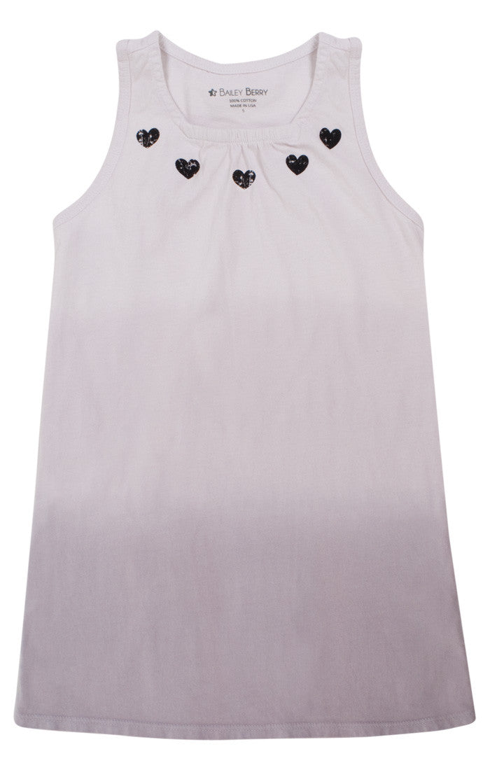 BAILEY BERRY Heart Necklace Ombre Girls Dress