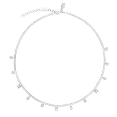 Herringbone Multi Pendant Necklace