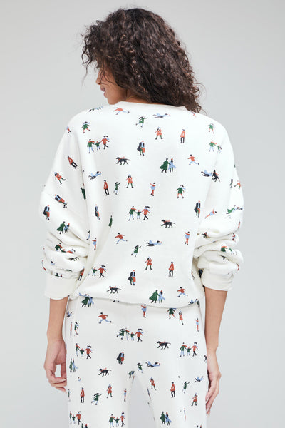 Wildfox Haut de pyjama Winter Wonderland pour femme