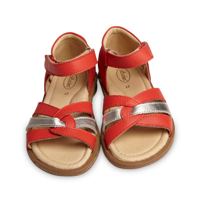 Old Soles Red and Silver Clarise Sandal