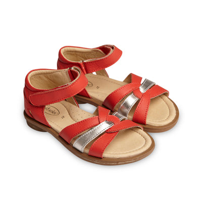 Old Soles Red and Silver Clarise Sandal