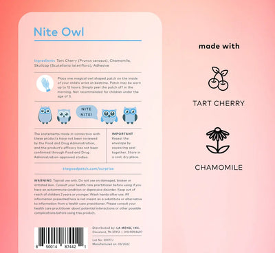 Plant-Infused Nite Owl Patch Pack