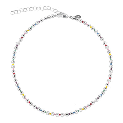 Rainbow Miyuki Bead Choker Necklace