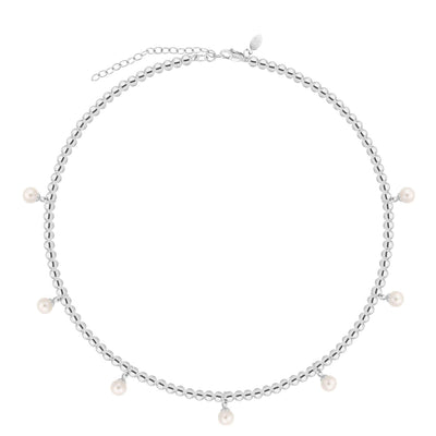 Pearl Chandelier Choker Necklace