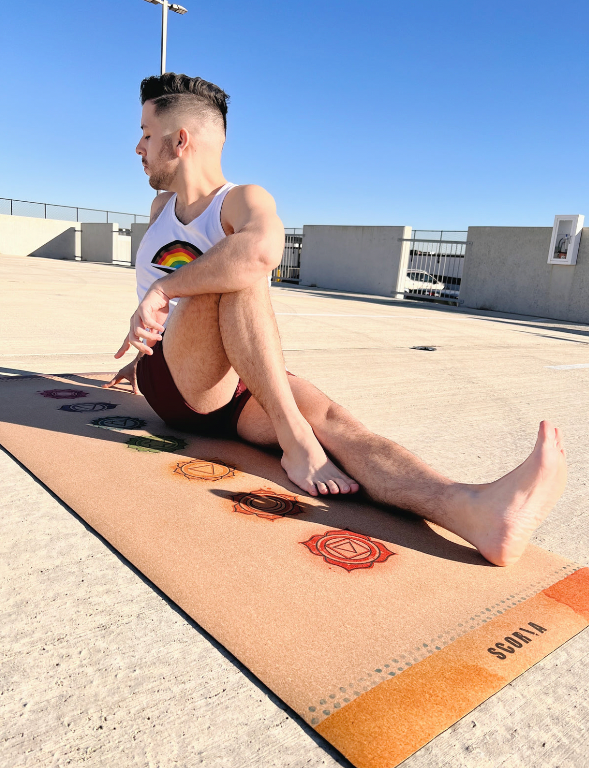 Chakras Cork Yoga Mat