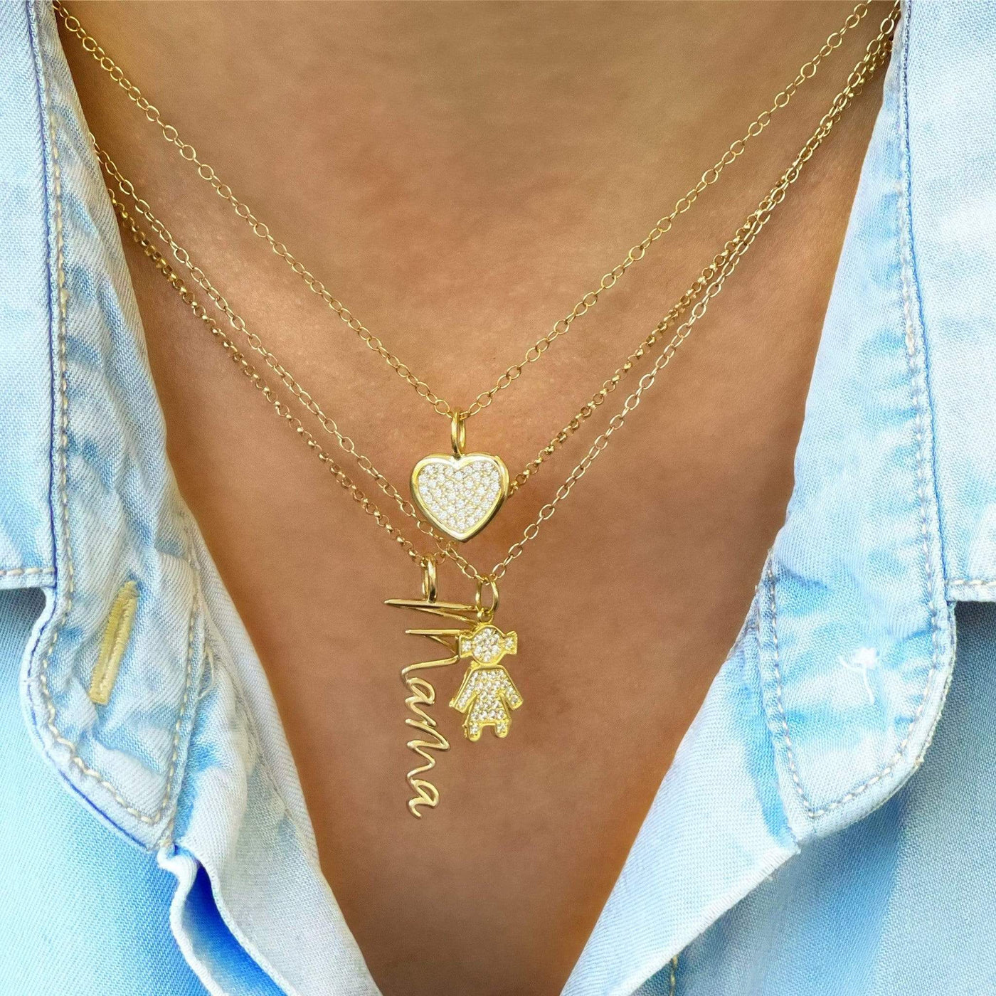 Girl Charm Necklace