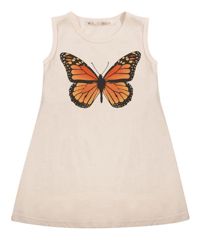 BAILEY BERRY Butterfly Kids Organic Cotton Tank Dress