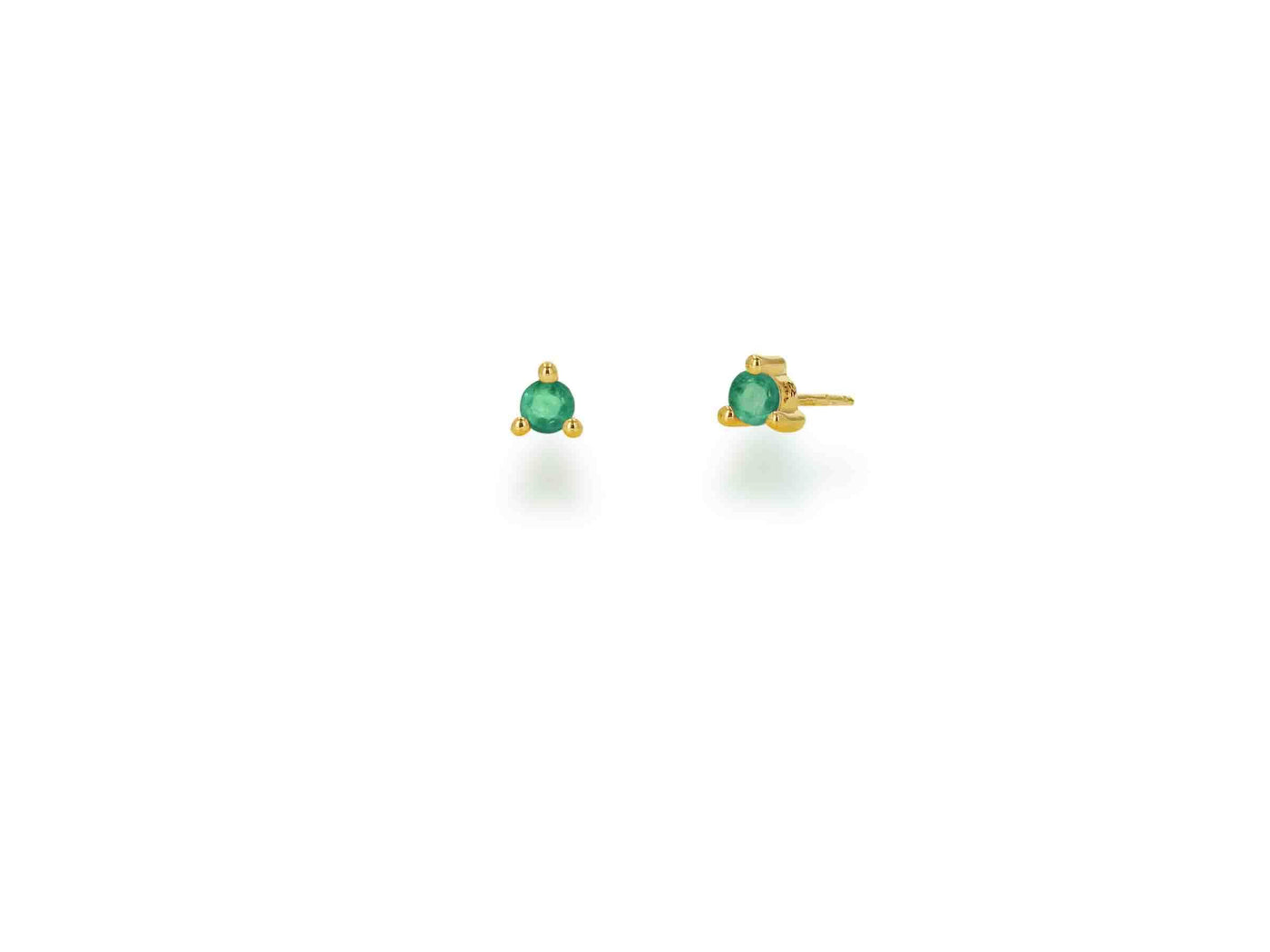 14K Gold Birthday Gemstone Stud Earrings