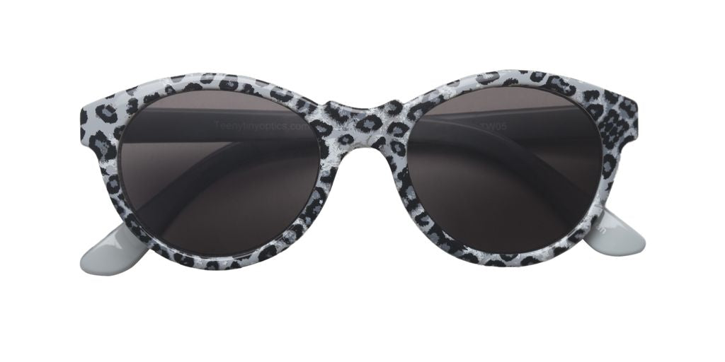 Teeny Tiny Optics Grey and Black Cheetah Sunglasses