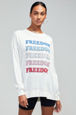 Wildfox Sweat-shirt Land of the Free Roadtrip pour femme